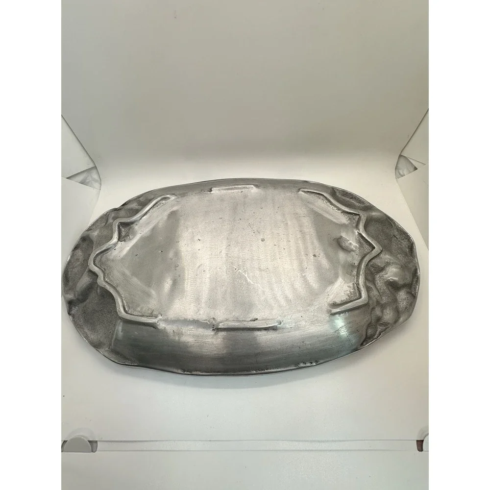 Vari Disenos Ismael Valenzuela Romo Pewter‎ Serving Tray Guadalajara Mexico